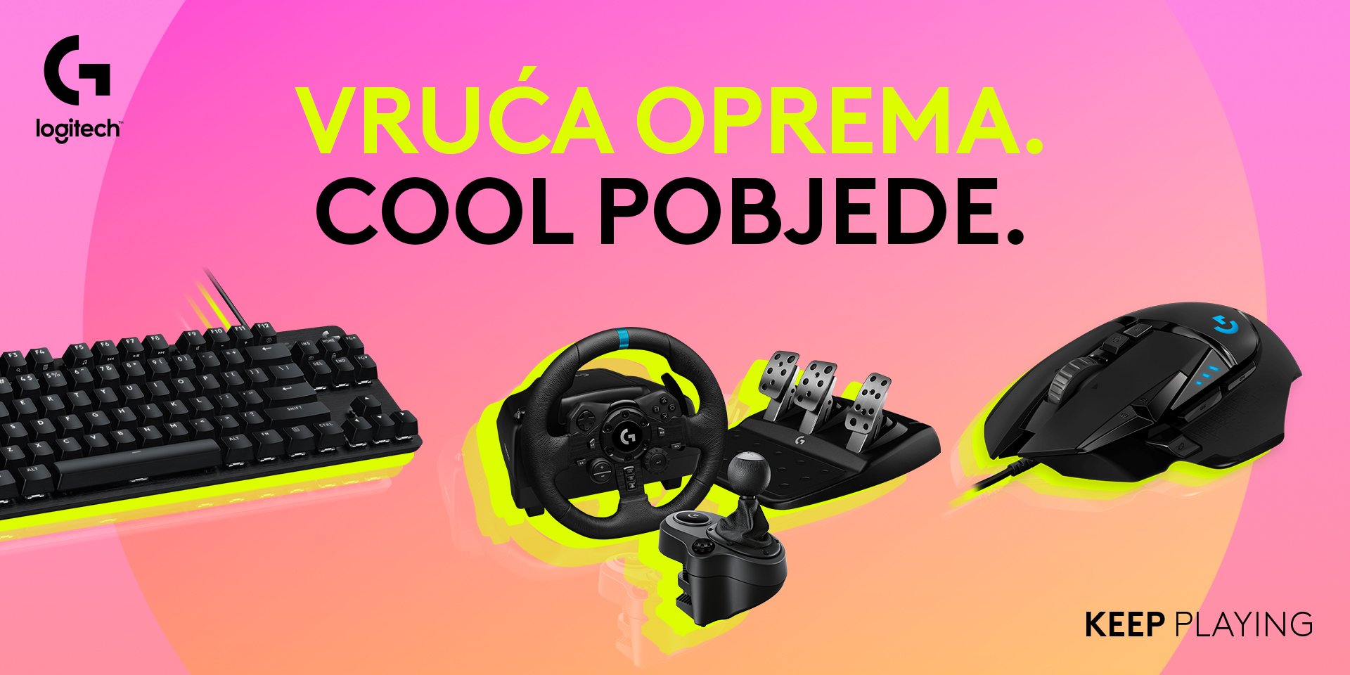 Logitech oprema - gaming rujan
